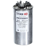 Titan HD Round Dual Capacitor, 35+5MFD, 440/370V